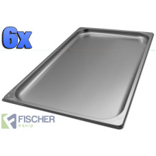 1/1 Gastronorm Tray 20mm - 6 Pack